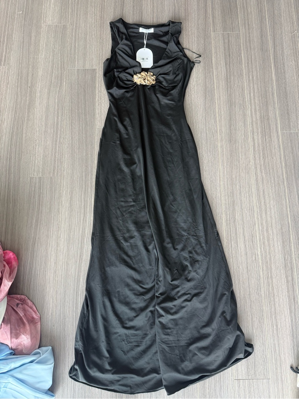 Fortunate One Coastal Caprice Maxi Dress Black - Picture 3 of 4